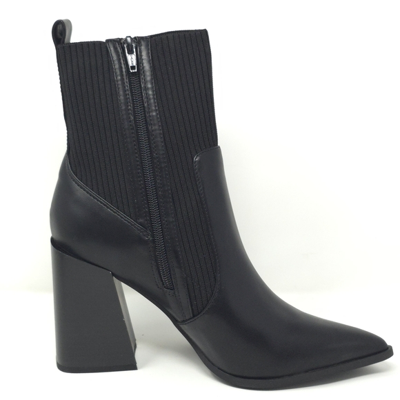 Wild Pair Trinityy Black Knit Pointed Toe Pull-On Booties 9.5M - Picture 5 of 13